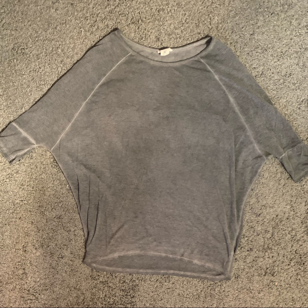 Grey Quarter Sleeve Top